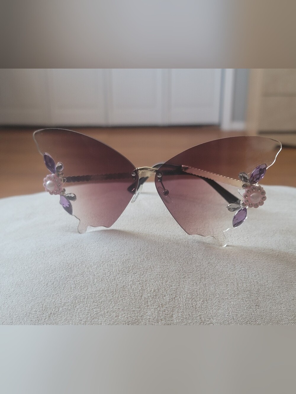 BUTTERFLY Jeweled Tint Sunglasses